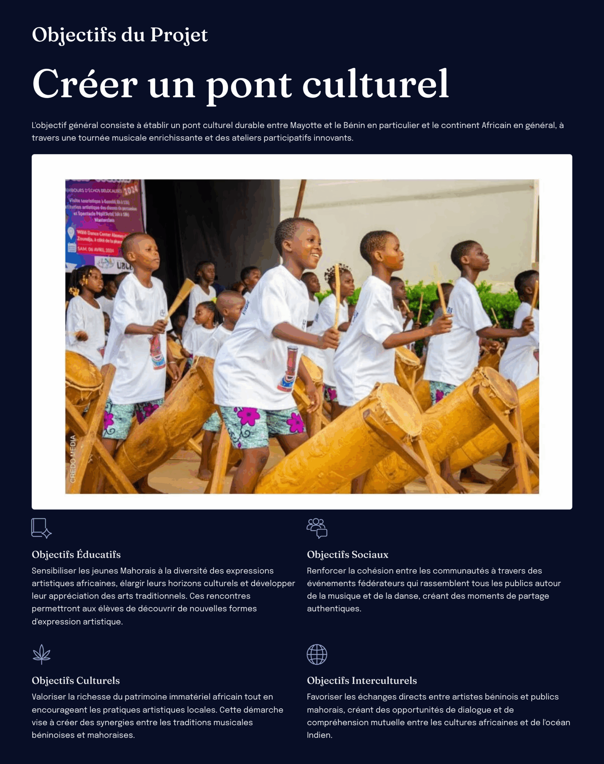 Projet ‘’Pépit’Arts à Mayotte